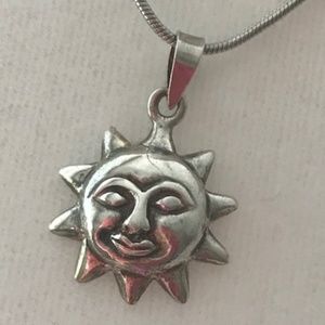 Sterling Silver Sun Pendant/Charm